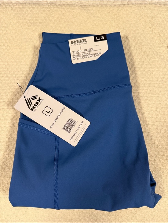 RBX Pants - RBX Women's Royal Blue Tech Flex High-Rise full length legging